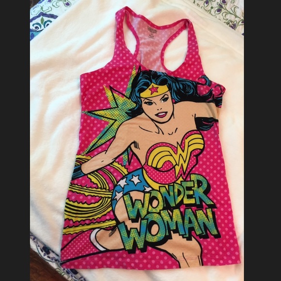 Free Wonder Woman Tank Top Sleep Shirt 